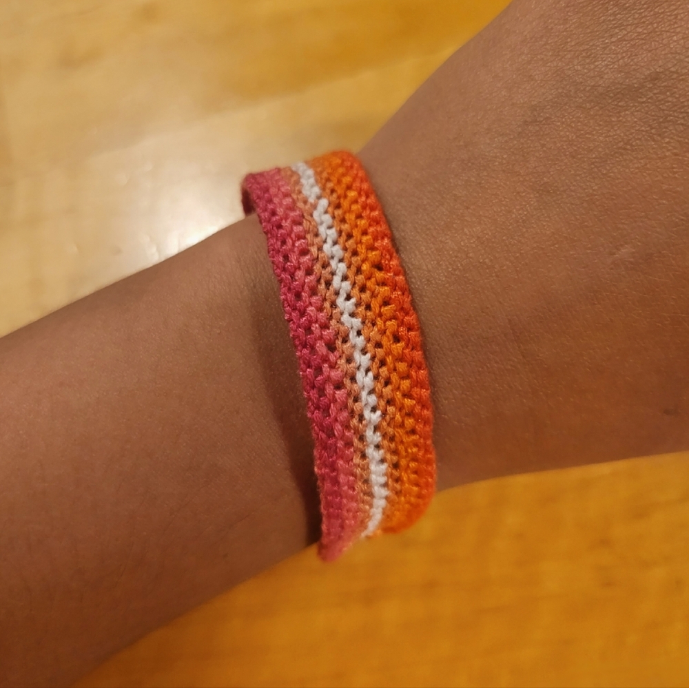 Pride Lesbian friendship bracelet